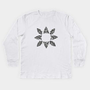 Circle of Projectile Points Kids Long Sleeve T-Shirt